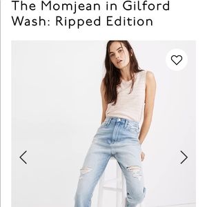 Madewell jean MOMJEAN